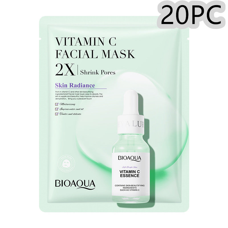 Collagen Face Mask Moisturizing Firming Face Sheet Mask Vitamin c 30g 20PC