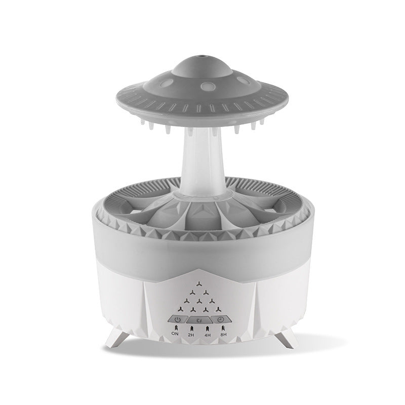 New UFO Raindrop Humidifier Water Drop Air Humidifier USB Home Decor White UK