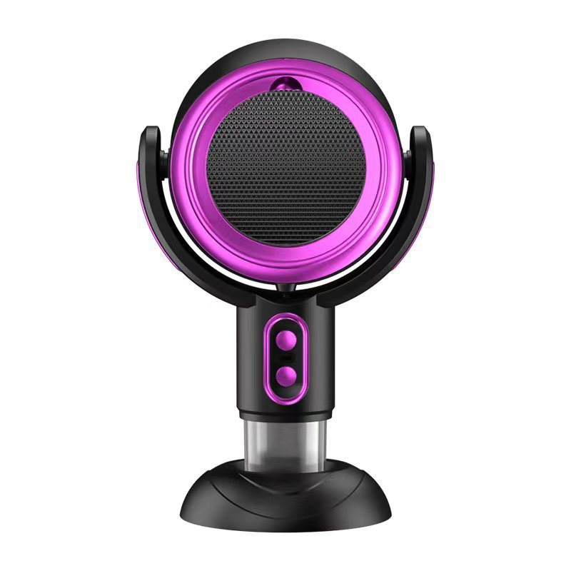 New Portable Desktop Range Hood Anion Smoke Removal Deodorant Sterilization Air Purification Black Purple Charging version