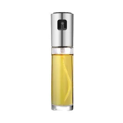 BBQ Healthy Kitchen Cooking Oil Vinegar Spray Bottle Silver