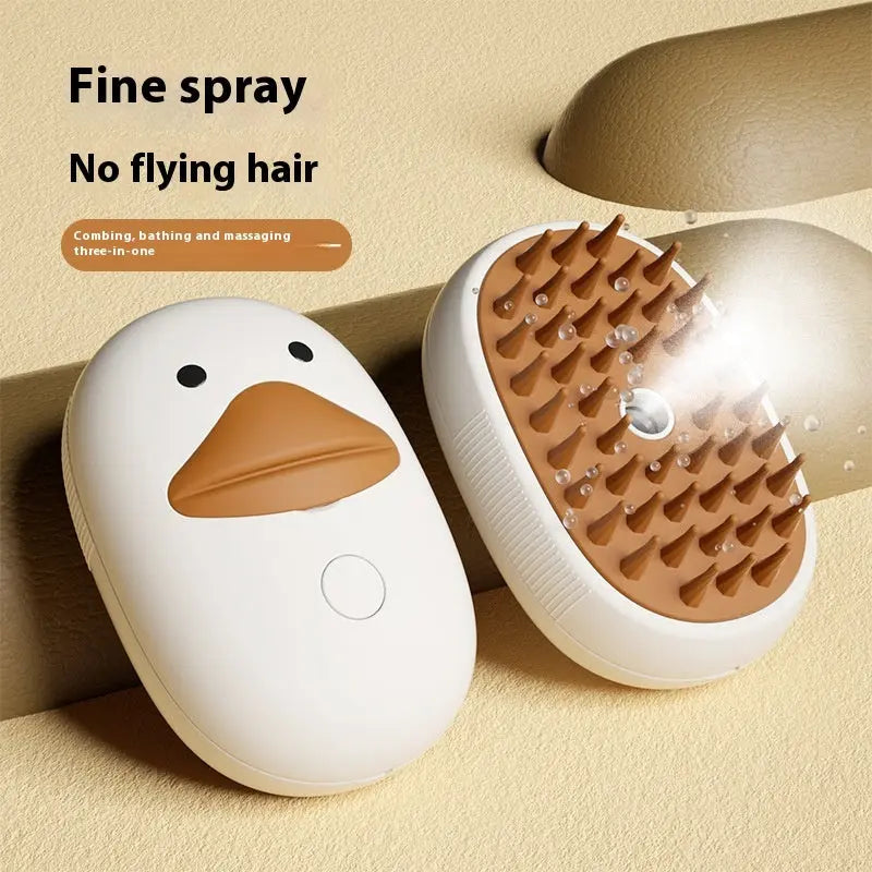 Pet Cleaning Hair Removal Dogs And Cats Electric Spray Hair Comb English White