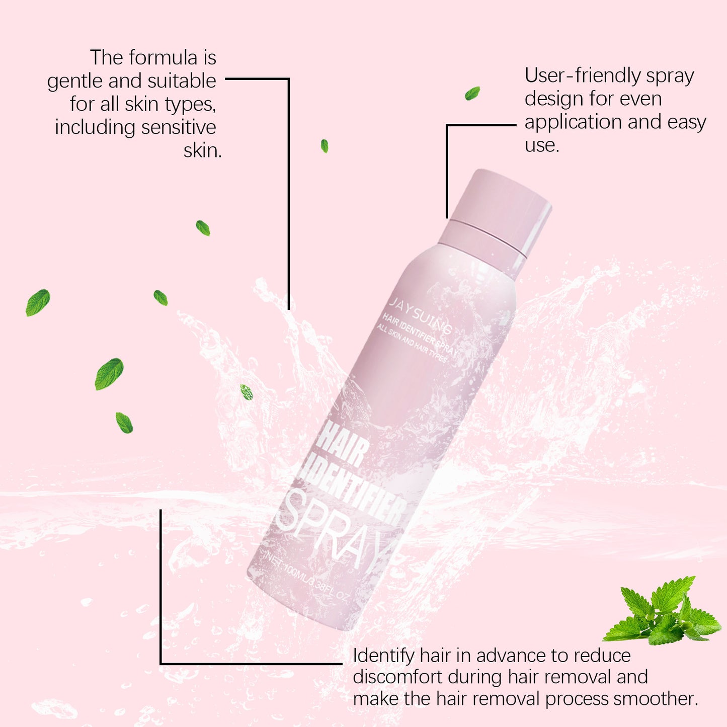 Hair Identifier Spray Set For Face Shaving Moisturizing Spray For Face Shaving