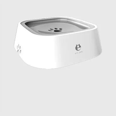 1.5L Cat Dog Water Bowl Carried Floating Bowl Grey