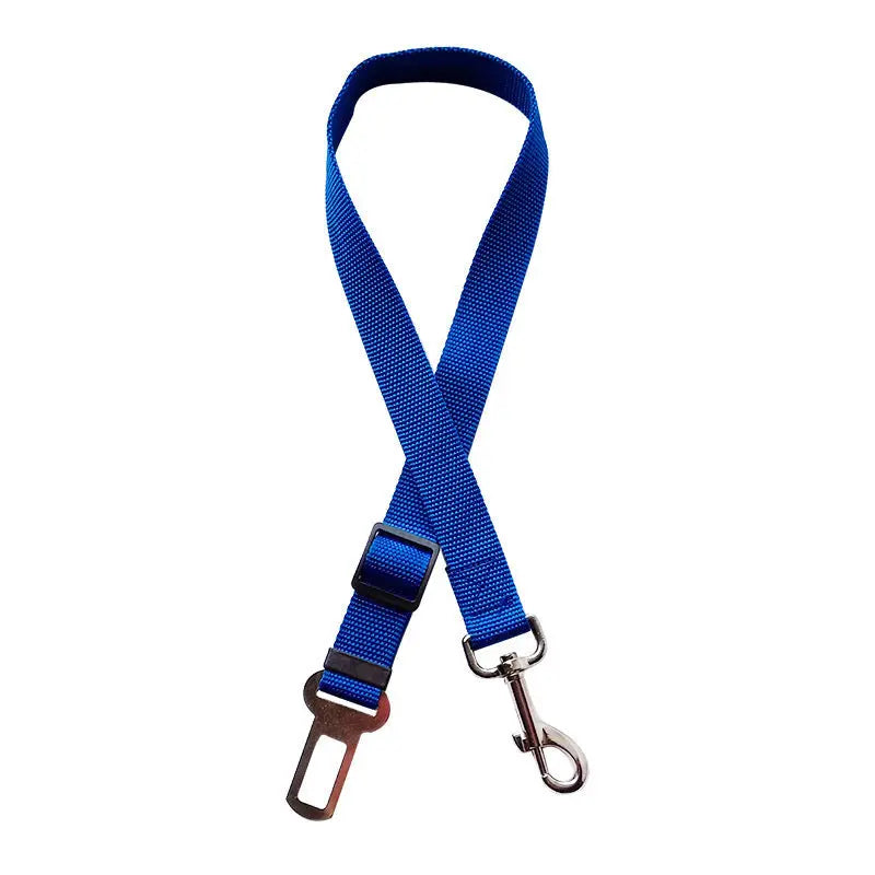 Adjustable Pet Cat Dog Car Seat Belt Pet Seat Vehicle Blue