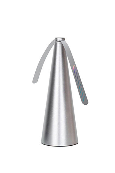 New Multifunctional Household Outdoor Mosquito Repellent Fan Blade Plastic Mosquito Repellent Fan Silver