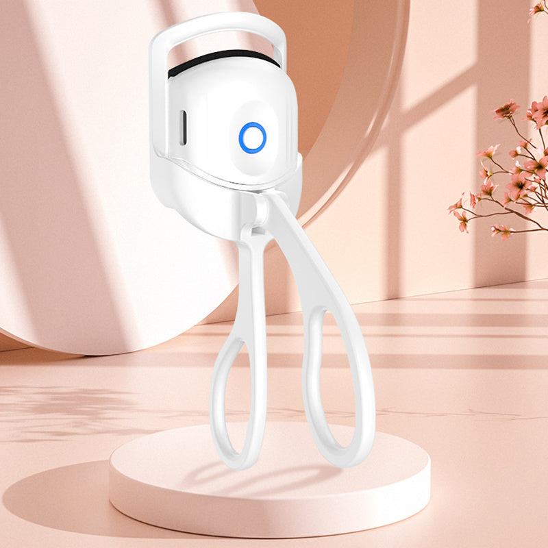 Eyelash Curler Portable Electric Heated Comb Eye Lash White