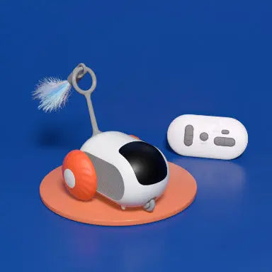 Remote Control Interactive Cat And Dog Car Toy USB Charging Self-moving Remote Control Orange sports car2. USB
