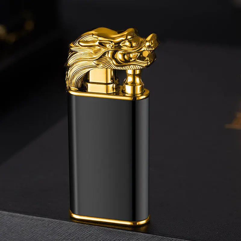 Creative Blue Flame Lighter Dolphin Dragon Tiger Business black faucet 1PCS