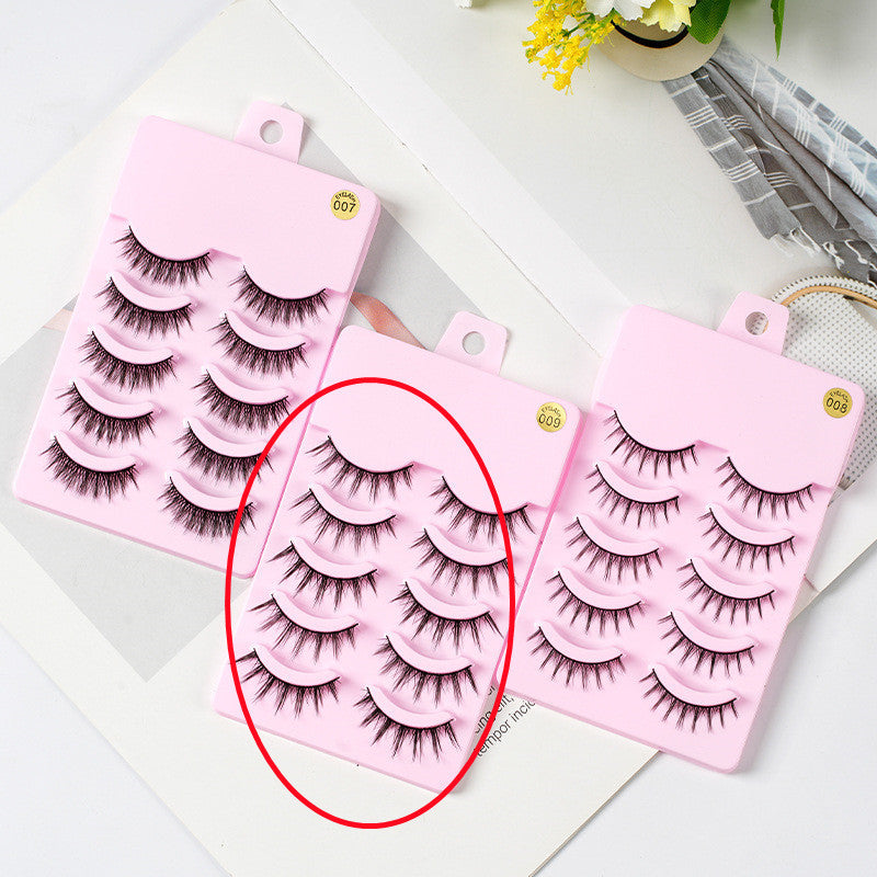 5 Pairs Manga Lashes Korean Makeup Artificial False Eyelashes 5pairs of009