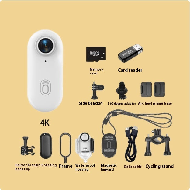 Outdoor Sports Camera In Helmet Motorcycle Bike Sport Mini Filming Bicycle Action 4K Professional Body Cam And Video Cameras White 4K