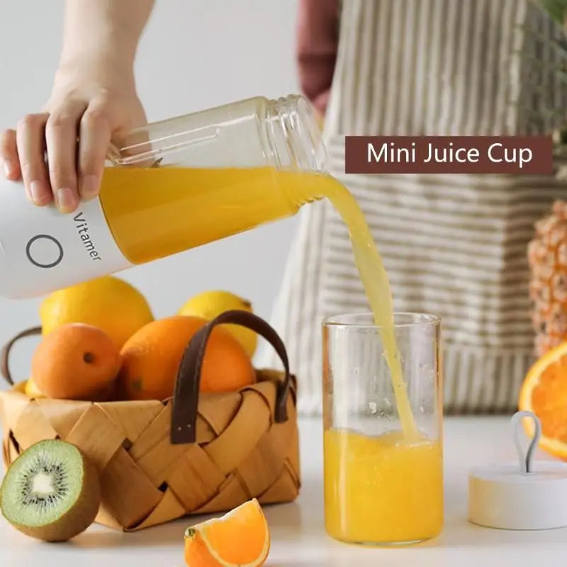 350ml Portable Blender Juicer Electric USB Rechargeable Mixer Smoothie
