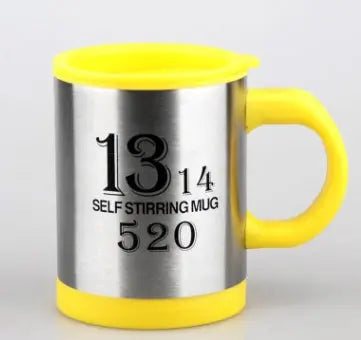 Automatic Stirring Glass Lazy Electric Mug Yellow 2