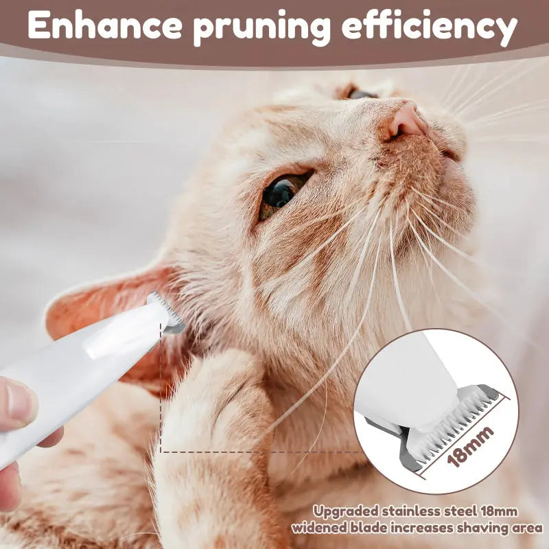 Pets Dog Paw Trimmer With LED Light Fully Waterproof Pet Hair Trimmer