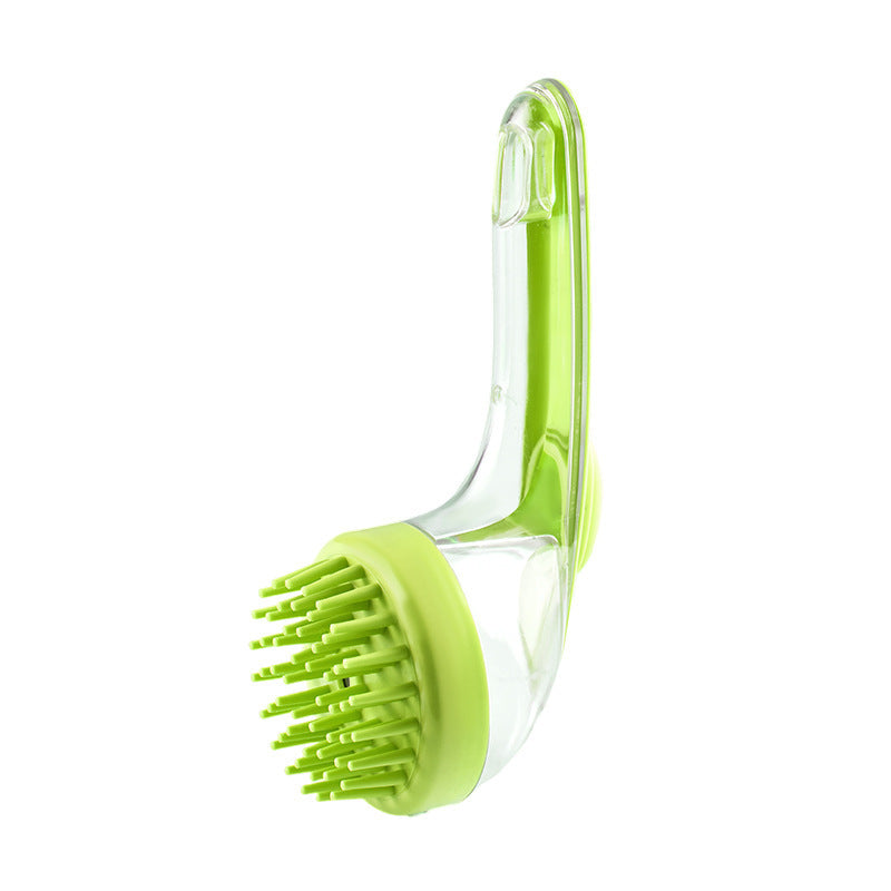 Dogs Cats Pets Brush Pet Bath Brush Cleaning Brushes Shower Brush Shampoo Brush Green ZY71