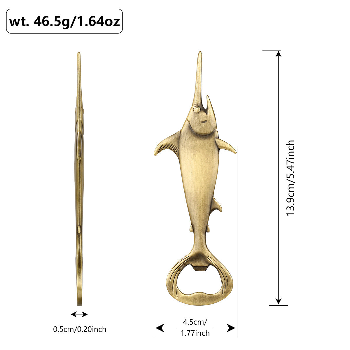 Creative Swordfish Handle Metal Bottle Openers Kitchen Bar Accessories Tools Kitchen Gadgets