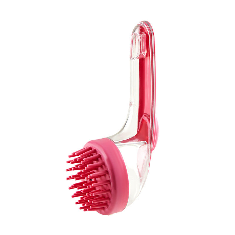 Dogs Cats Pets Brush Pet Bath Brush Cleaning Brushes Shower Brush Shampoo Brush Rose Red ZY71