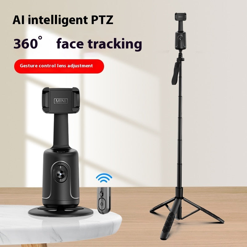 360 Auto Face Tracking Gimbal AI Smart Gimbal Face Tracking Auto Phone Holder For Smartphone Video Vlog P01Bracket Edition Black