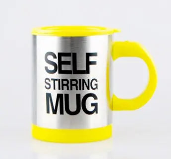 Automatic Stirring Glass Lazy Electric Mug Yellow 1