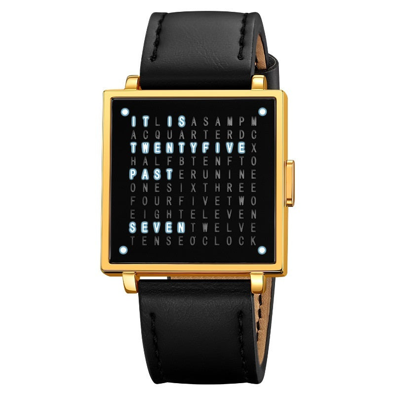 Fashion Military Wristwatch For Men Women Waterproof Clock LED Light Outdoor Digital Sport Electronic Watches Golden Belt