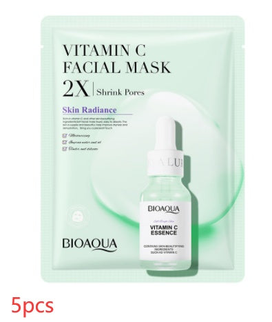 Collagen Face Mask Moisturizing Firming Face Sheet Mask Vitamin c 30g 5PCS