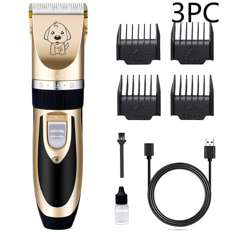 Professional Pet Dog Hair Trimmer Animal Grooming Clippers Cat Cutter Machine Shaver 3PC A88 golden standard