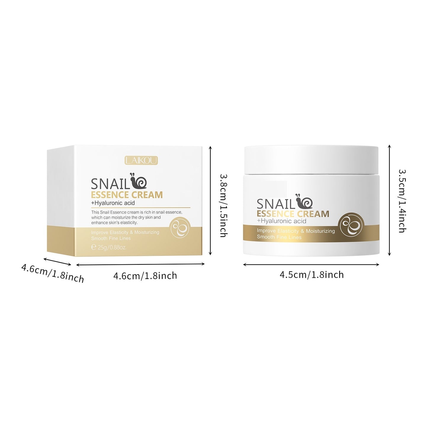 Moisturizing Skin Care Products Laikou Snail Cream 25g