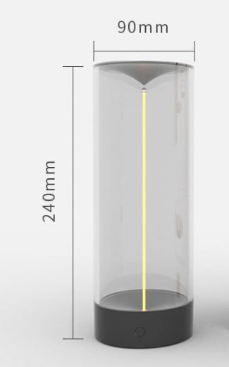 New LED Camping Light Type-c Rechargeable Portable Night Light With High Transparency Deep Space Grey USB