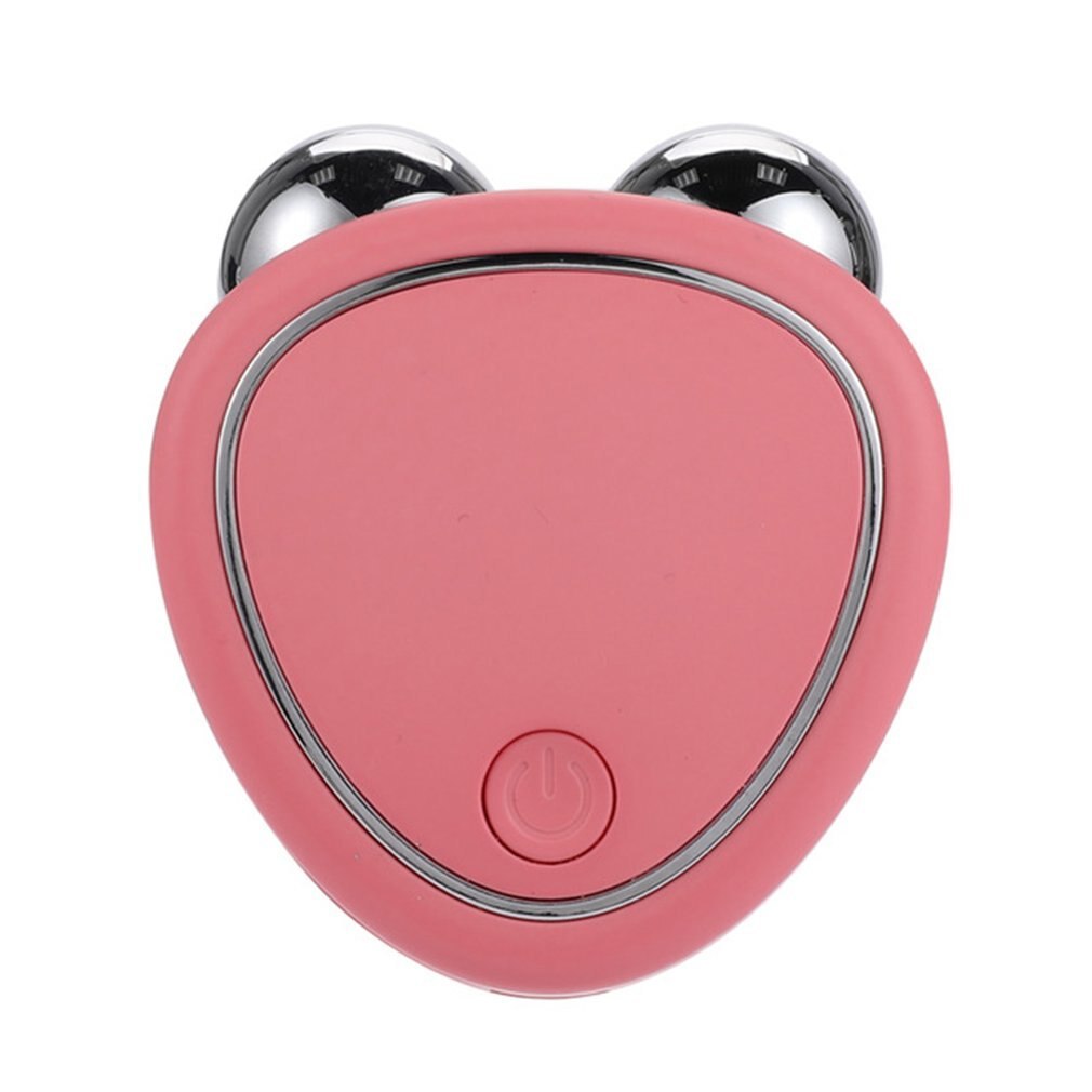 Portable Facial Micro-current Beauty Instrument Double Roller Massager