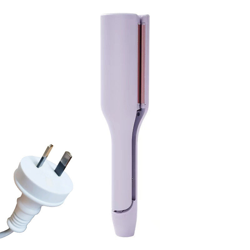 Hair Curling Iron Temperature Adjustable Fast Heating For All Hair Style Purple AU 1PC