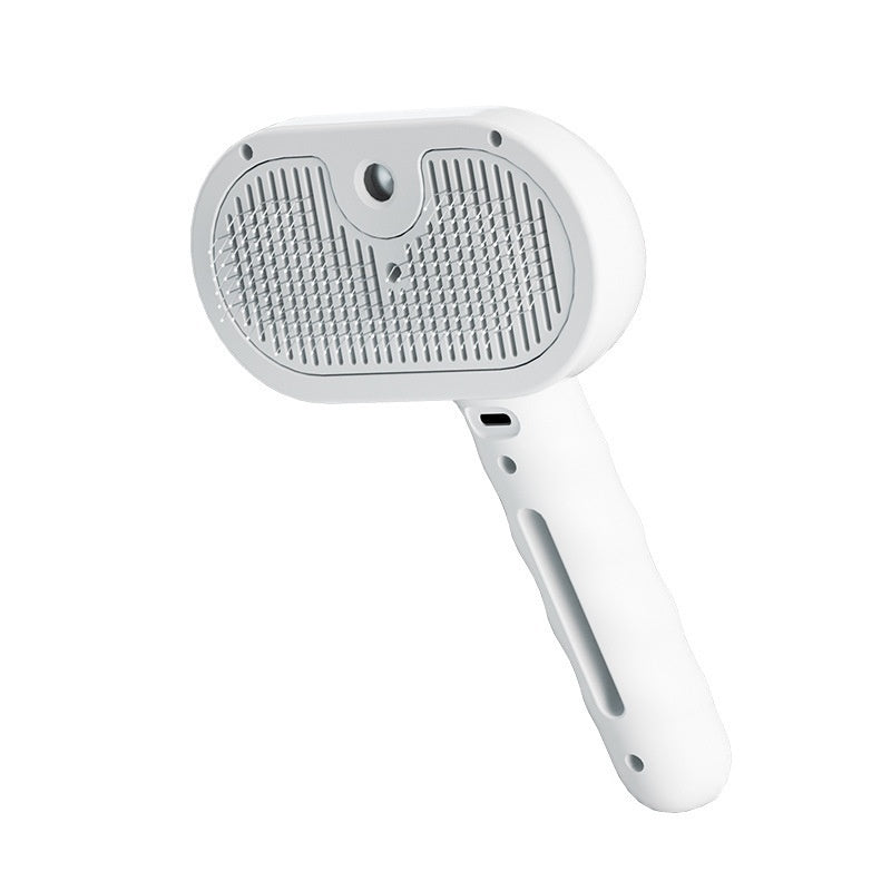 Pets Spray Hair Comb Pet Hair Remover Cleaning Brush Cats Grooming Dog White