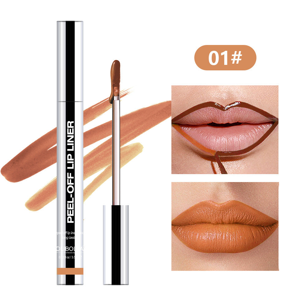 Pull Lip Liner Waterproof Long Lasting And Does Not Fade Lip Lacquer 3.5ml 01color