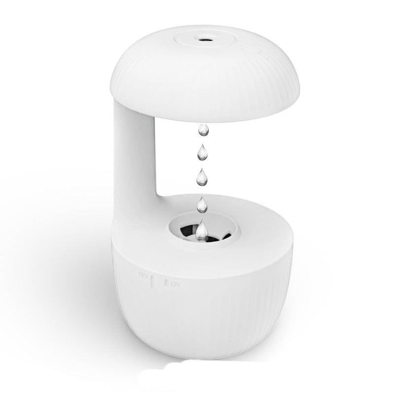 Anti-gravity Air Humidifier Water Drops Cool Mist Maker Fogger Relieve Fatigue White USB