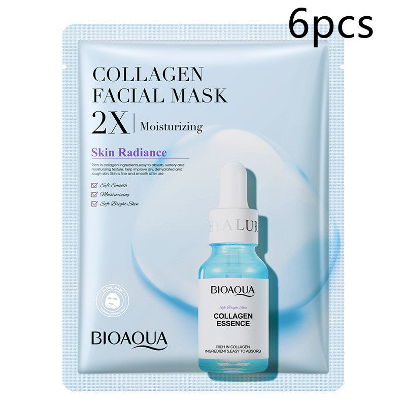 Collagen Face Mask Moisturizing Firming Face Sheet Mask Collagen 30g 6PC