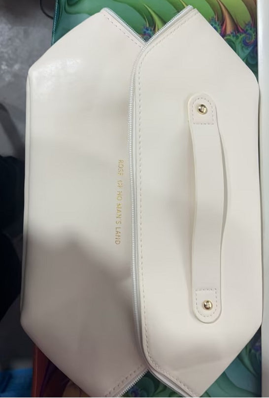 Travel Cosmetic Bag Large Capacity Women Bag Milk white