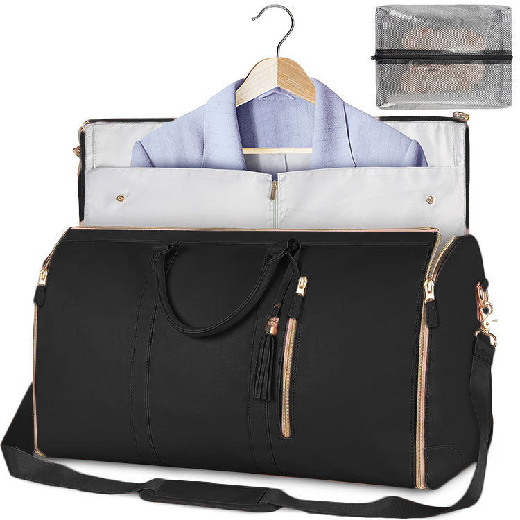 Large Capacity Travel Duffle Bag A Black