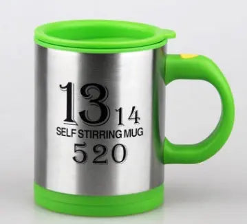 Automatic Stirring Glass Lazy Electric Mug Green 2