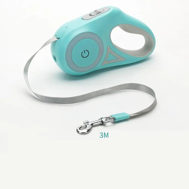Dog Leash Retractable Leash And Dog Collar Spotlight Automatic Pet Dog Cat