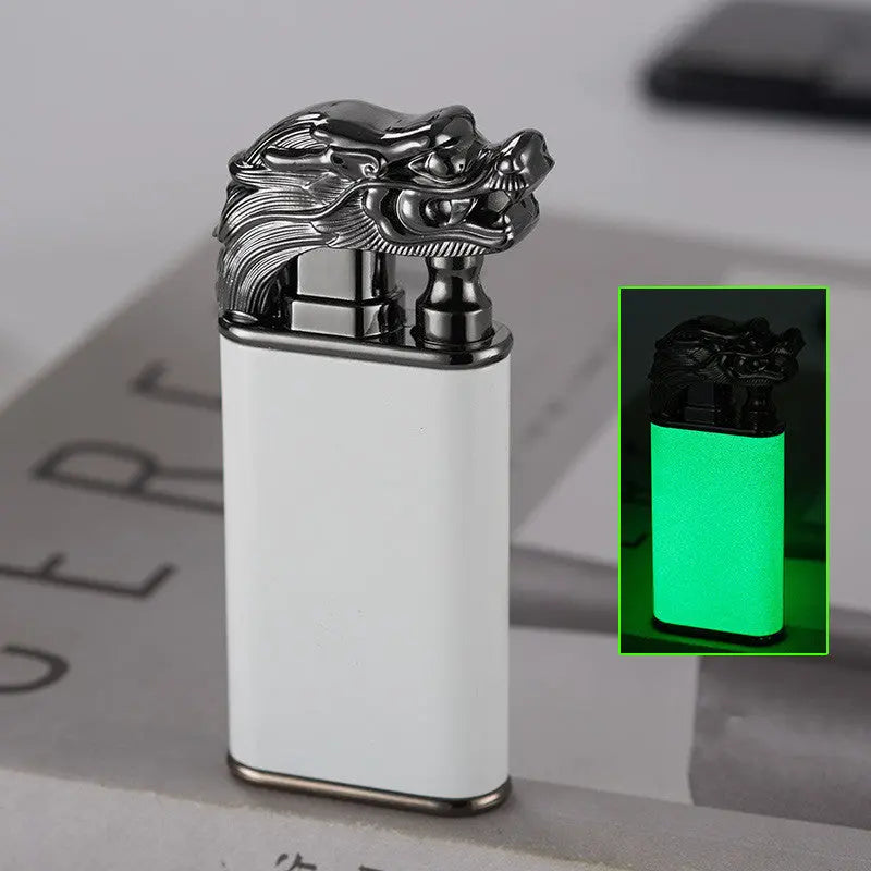 Creative Blue Flame Lighter Dolphin Dragon Tiger Luminous Faucet 1PCS