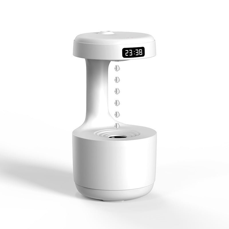 Anti-gravity Air Humidifier Water Drops Cool Mist Maker Fogger Relieve Fatigue White01 USB