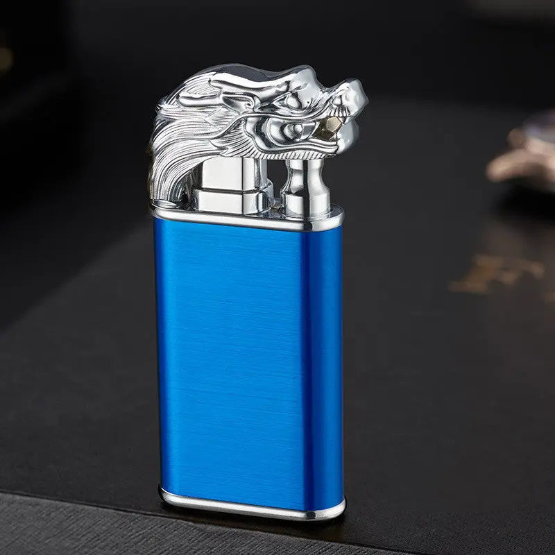 Creative Blue Flame Lighter Dolphin Dragon Tiger Blue faucet 1PCS