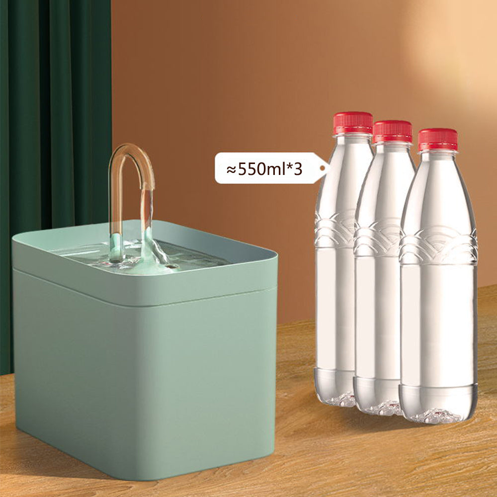 Automatic Cat Water Fountain Auto Filter USB Electricl 1.5LWater Dispenser