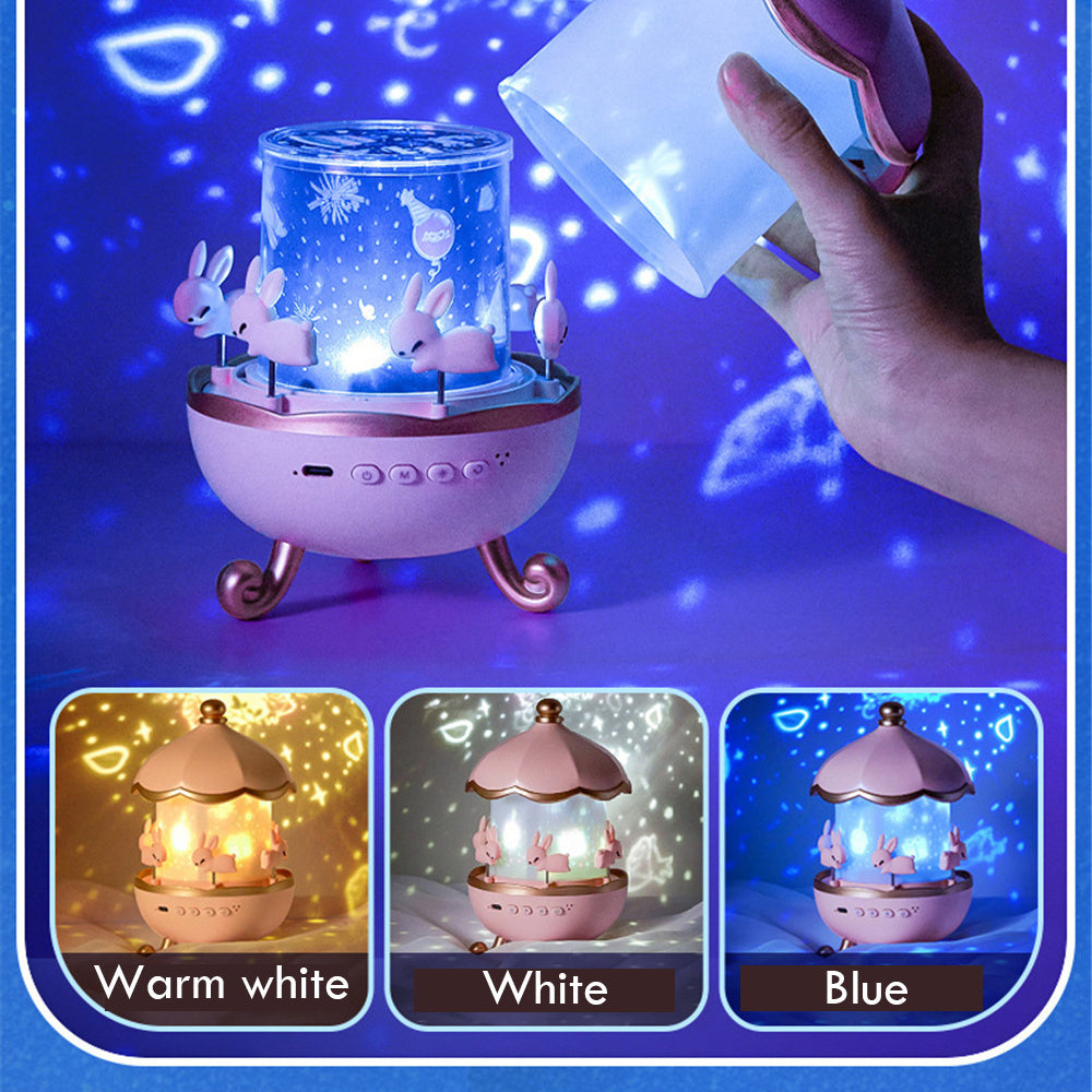 Night Light Projector Kids Nursery Children Room Rechargeable Led Night Lamp
