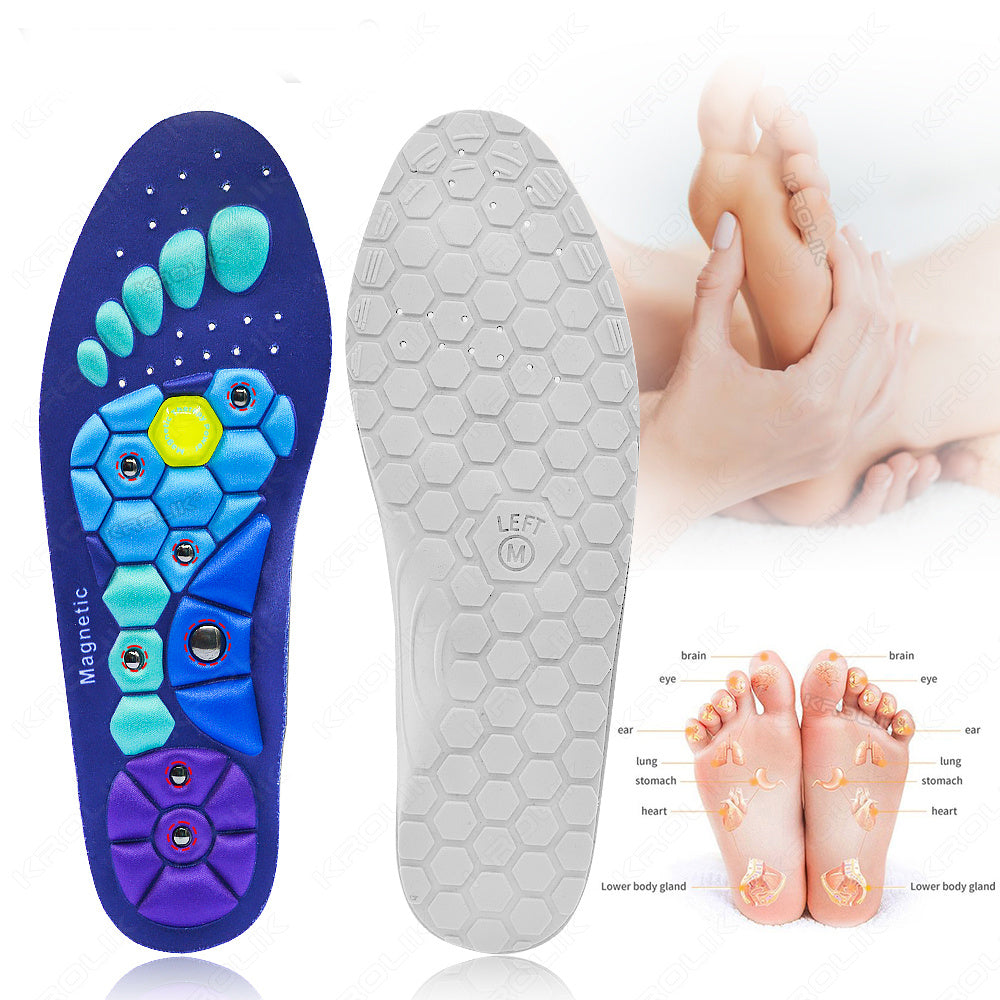 Medical Magnetic Insole Therapy Orthopedic Insoles Massage Foot Weight Loss Shoe Pads