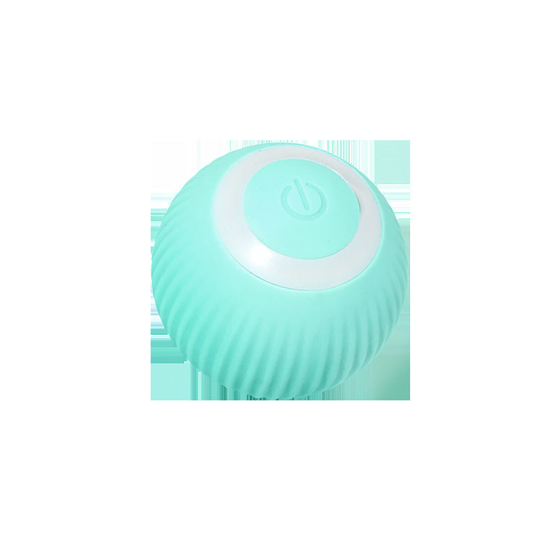 Cat Gravity Intelligent Rolling Ball Tease Toy Pet Automatic Rotating Ball Green USB