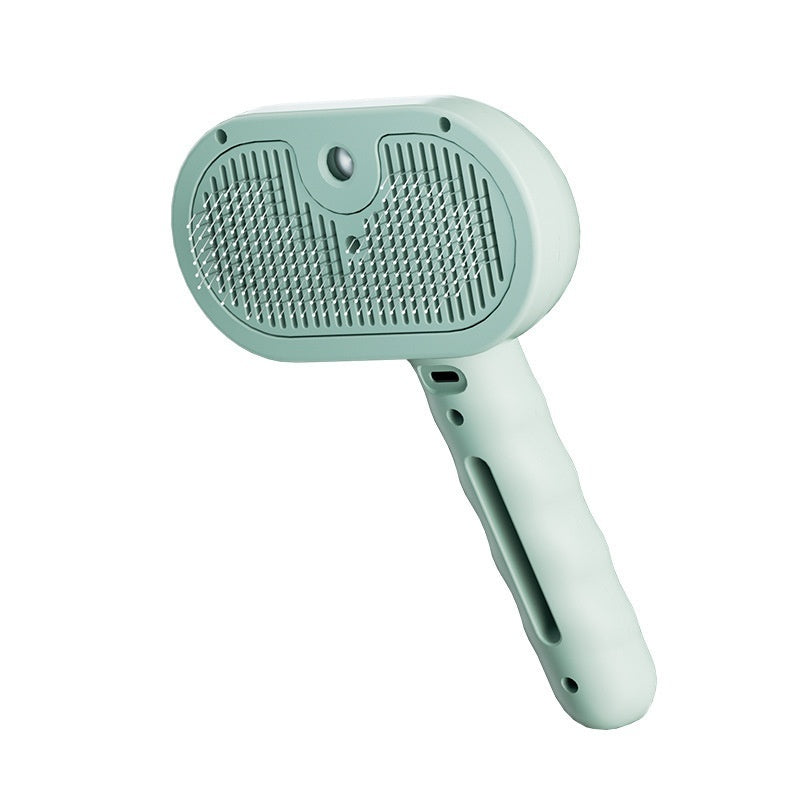 Pets Spray Hair Comb Pet Hair Remover Cleaning Brush Cats Grooming Dog Green