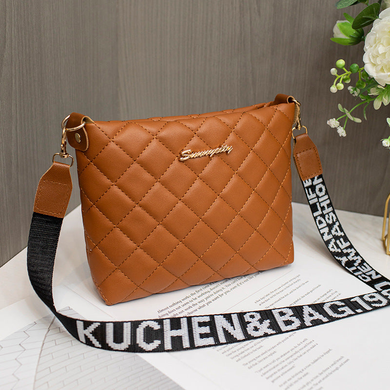 Small Messenger Bag For Women Crossbody Purse Brown