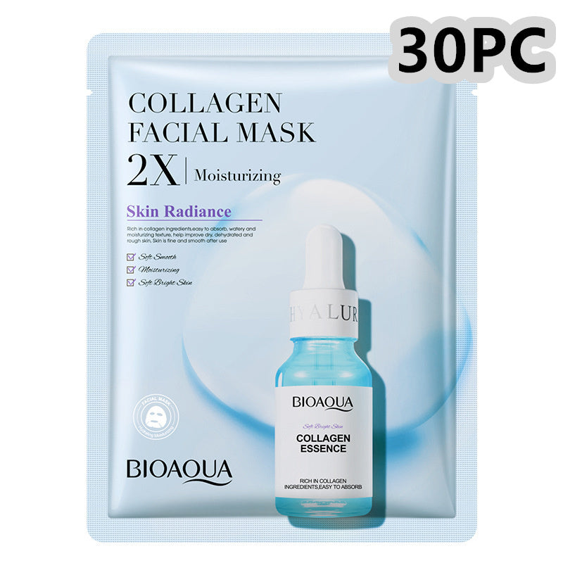 Collagen Face Mask Moisturizing Firming Face Sheet Mask Collagen 30g 30PC