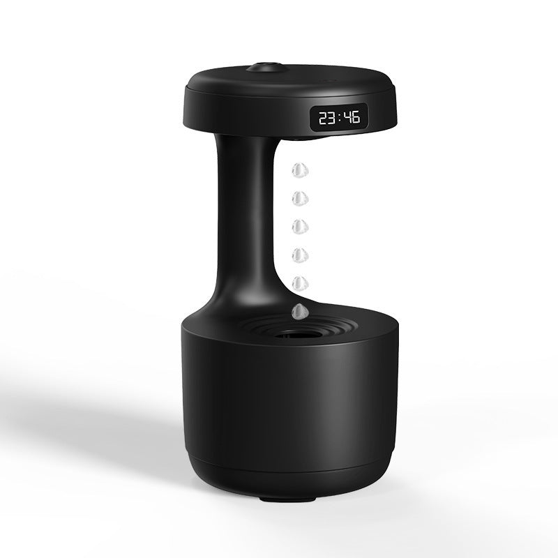 Anti-gravity Air Humidifier Water Drops Cool Mist Maker Fogger Relieve Fatigue Black USB