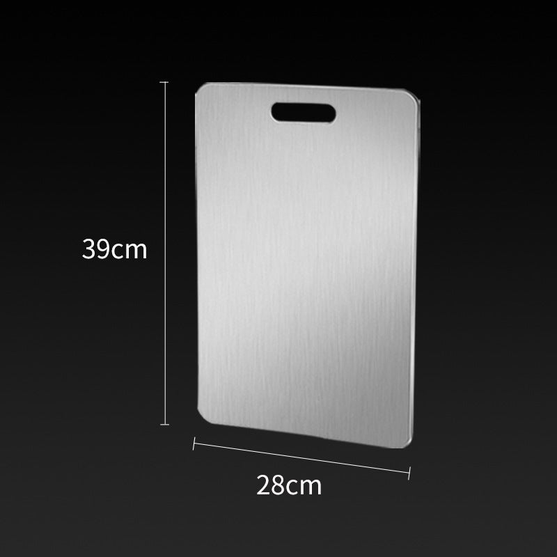 Kitchen Thickened Cutting Board Stainless Steel Cutting Boards Mats 39x28cm Square