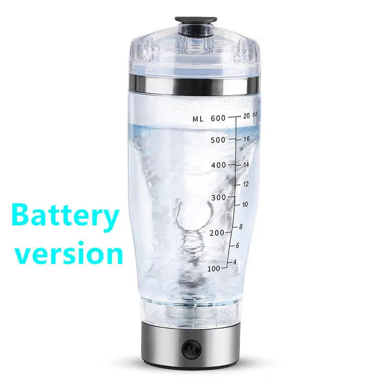 Electric Protein Shake Stirrer USB Shake Bottle Milk Coffee White USB 600ml